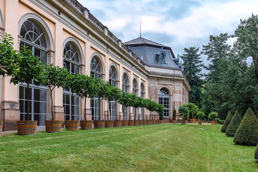 Orangery in the park of Pillnitz Castle, Dresden, Germany, Europe