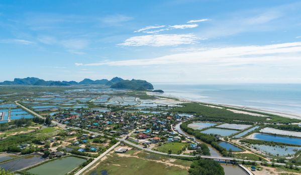 City or Town and Home Top View at Khao Dang View Point Prachuap Khiri Khan Thailand 4