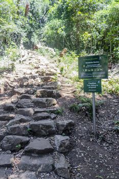 Stony Newlands Ravine hiking trail in the Tablemoutain National Park, Cape Town, South Africa.