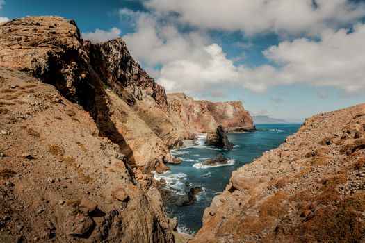 Beautiful view of Madeira Island, Ponta de São Lourenço  - Portugal