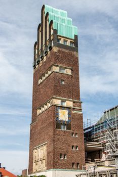 The wedding tower as a landmark in Darmstadt