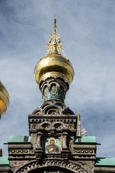 Russian churches with onion domes in Darmstadt