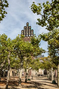 The wedding tower as a landmark in Darmstadt