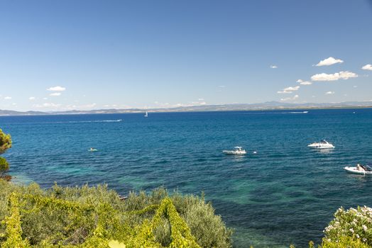 natural landscape of Porto Santo Stefano in summer