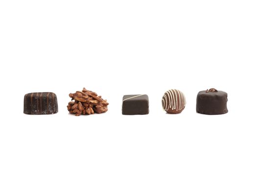 Chocolated isolated in white background