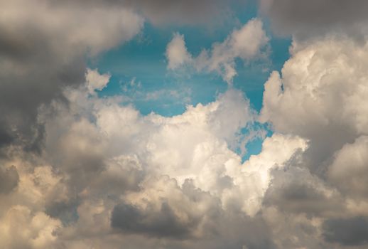 Dramatic sky with clouds background. Beautiful sky clouds, Sky with clouds weather nature cloud blue. Inspirational concept.
