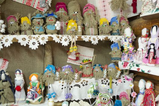 Doll motanka girl - an ancient amulet for protection against magic. Handmade textile doll, ethnic toys . Belarus