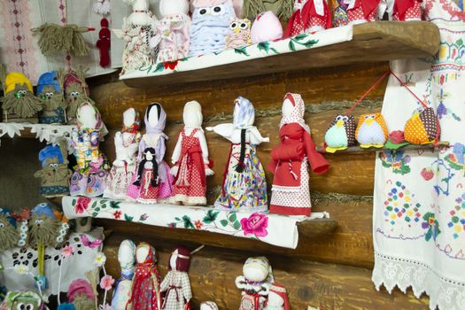 Doll folk collection, handmade motanka doll. Belarus traditional