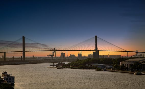 The Sydney Lanier Bridge across the Savannah River