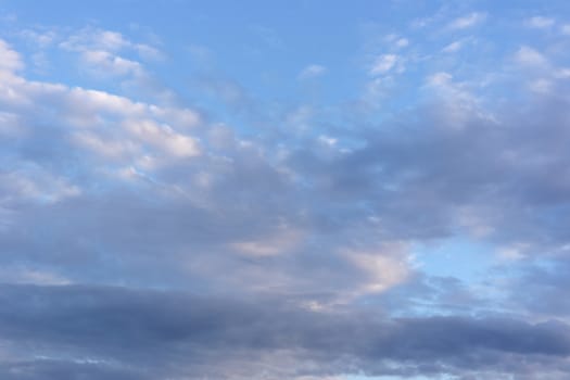 Beautiful evening sky with clouds