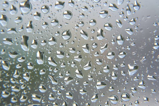 Drops of rain on the window, shallow dof