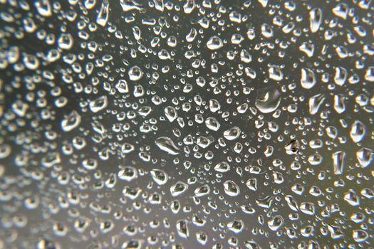 Drops of rain on the window, shallow dof