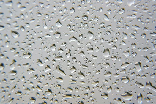 Drops of rain on the window, shallow dof