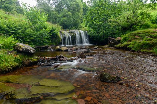 Waterfall in the Brecon Beacons national Park