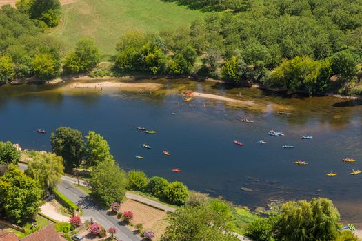 Dordogne river, view from Marqueyssac. Dordogne, France