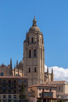 The old town of Segovia and the Cathedral, Segovia, Spain