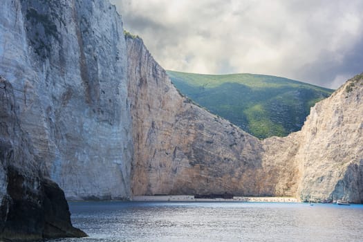 Bay wreck on Zakynthos island in Greece