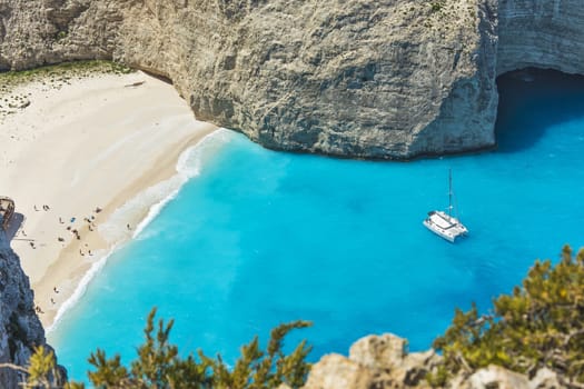 Bay wreck on Zakynthos island.

