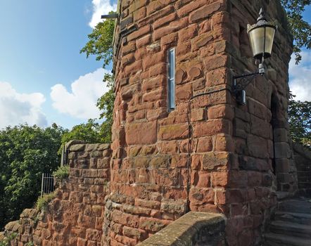the phoenix tower on the city walls in chester england
