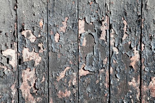 Old brown weathered distressed wood oak plank boards texture background stock photo