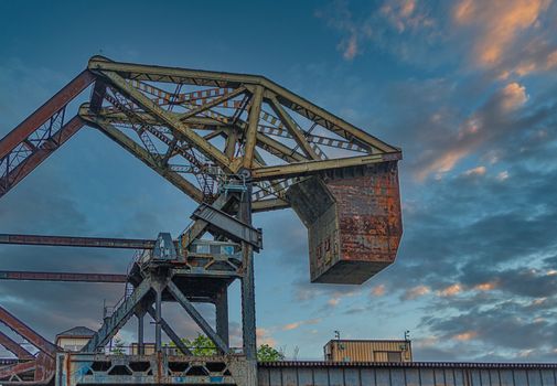 Counterweight on Trestle Bridge Over Puget Sound