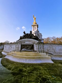 The Victoria Queen monument in front of Buckingham palace, London, England