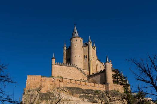 The famous Alcazar castle of Segovia, Castilla y Leon, Spain
