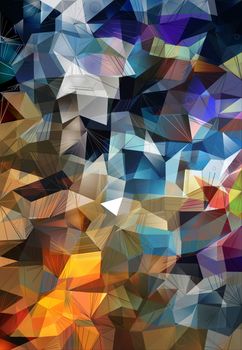 Polygonal Vibrant Color Background