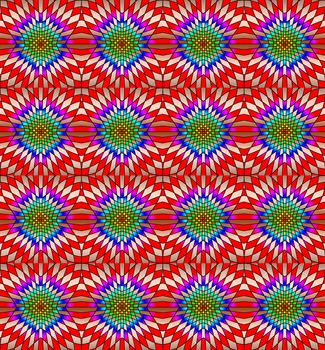 Seamless background. Abstract kaleidoscopic pattern