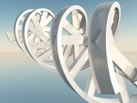 3D DNA spiral