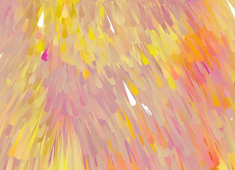 Abstract background in pink yellow soft colors burst. 3D rendering