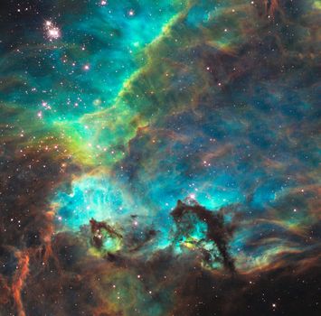 Vivid universe. Some elements provided courtesy of NASA.