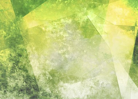 Abstract composition in green colors