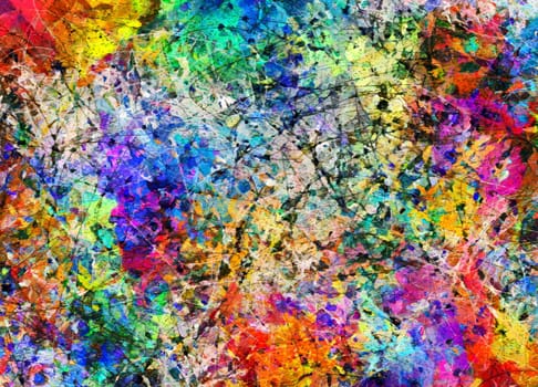 Fluid lines of color movement