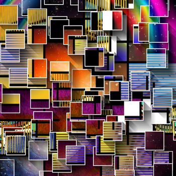 Squares Modern Art Abstract Background