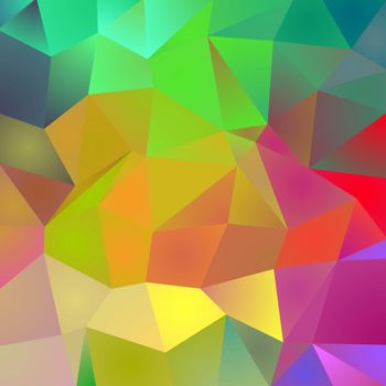 Polygonal Colors Background. 3D rendering