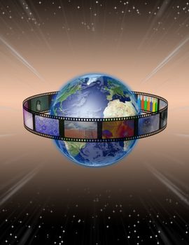 Film around planet Earth