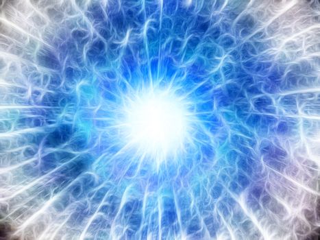 Abstract glowing burst of light