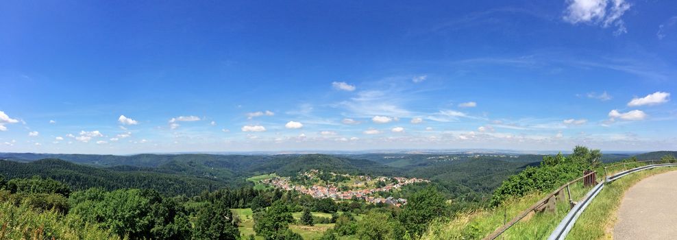 view of the Rock of Dabo, France