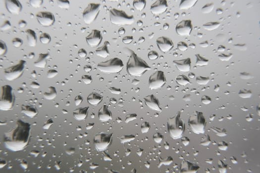 Drops of rain on the window, shallow dof