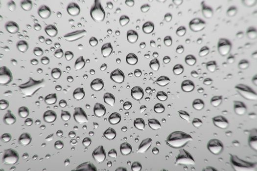 Drops of rain on the window, shallow dof