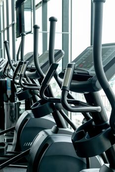 Detail image of Treadmill in fitness room background