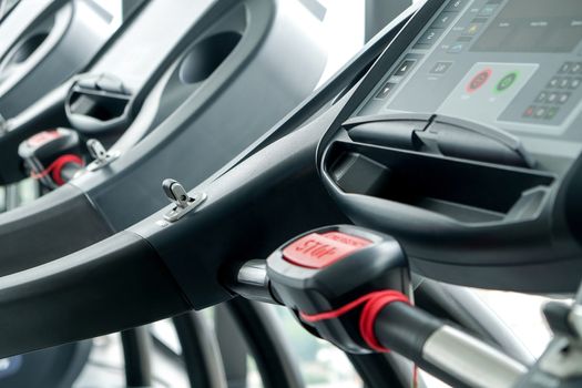 Detail image of Treadmill in fitness room background