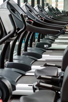 Detail image of Treadmill in fitness room background