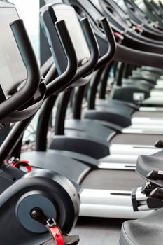 Detail image of Treadmill in fitness room background