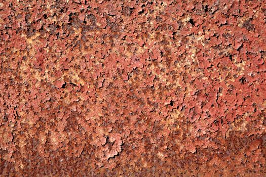 Rust covered weathered iron sheet metal texture background stock photo