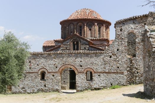 The abandoned medieval city of Mystras, Peloponnese, Greece
