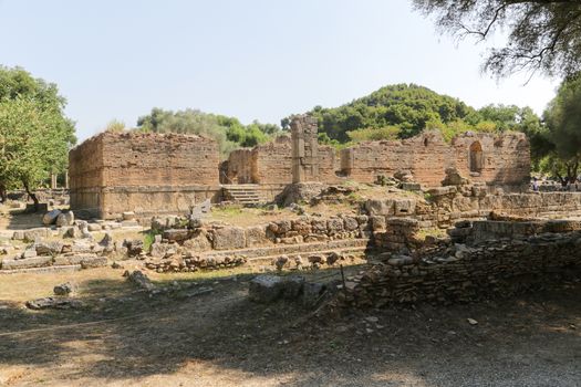 The archaeological site of ancient Olympia in Greece, birthplace of the olympic games - UNESCO world heritage site