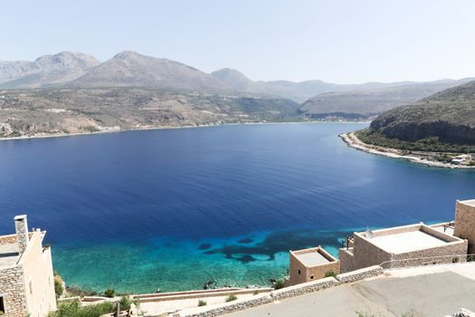 Clear water in the peloponnese in Greece