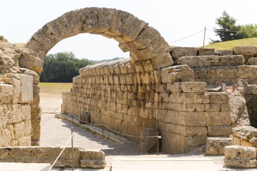 The archaeological site of ancient Olympia in Greece, birthplace of the olympic games - UNESCO world heritage site